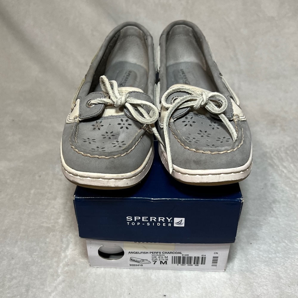 Angelfish perfs charcoal SPERRY Top-Siders